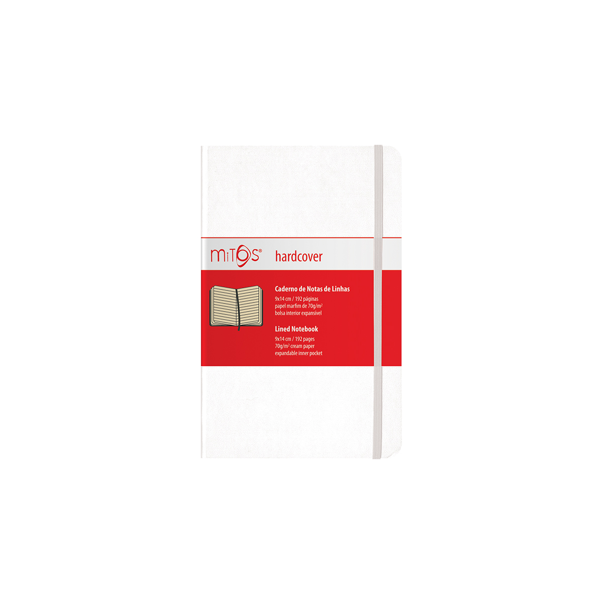 MITOS® HARDCOVER-Caderno Notas Linhas(9x14cm)192pg